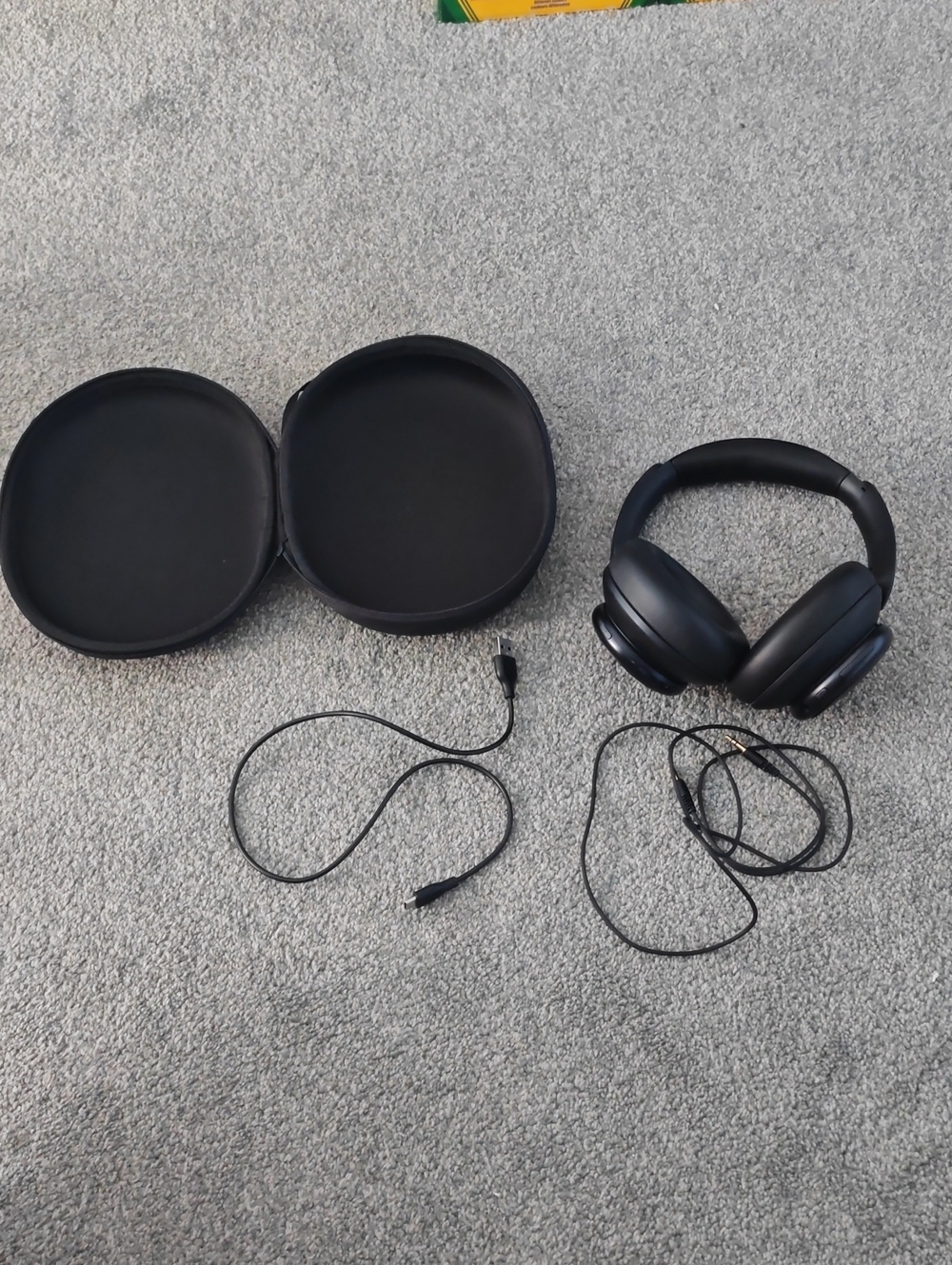 Soundcore Over-Ear Black Wireless Headphones with Carrying Case
